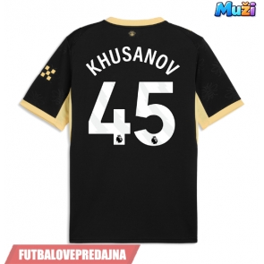 Lacne Muži Futbalové dres Manchester City Abdukodir Khusanov #45 2026-27 Krátky Rukáv - Preč
